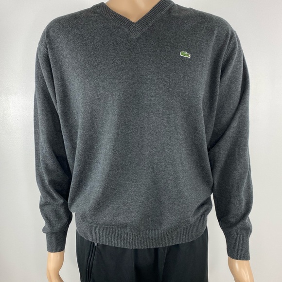 lacoste gray sweater
